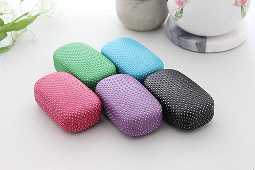 Miniatura 5 de Ron's Optical Hard Mod Verde y Blanco Lunares con Espejo Interior Lente de Contacto Estuche de Viaje