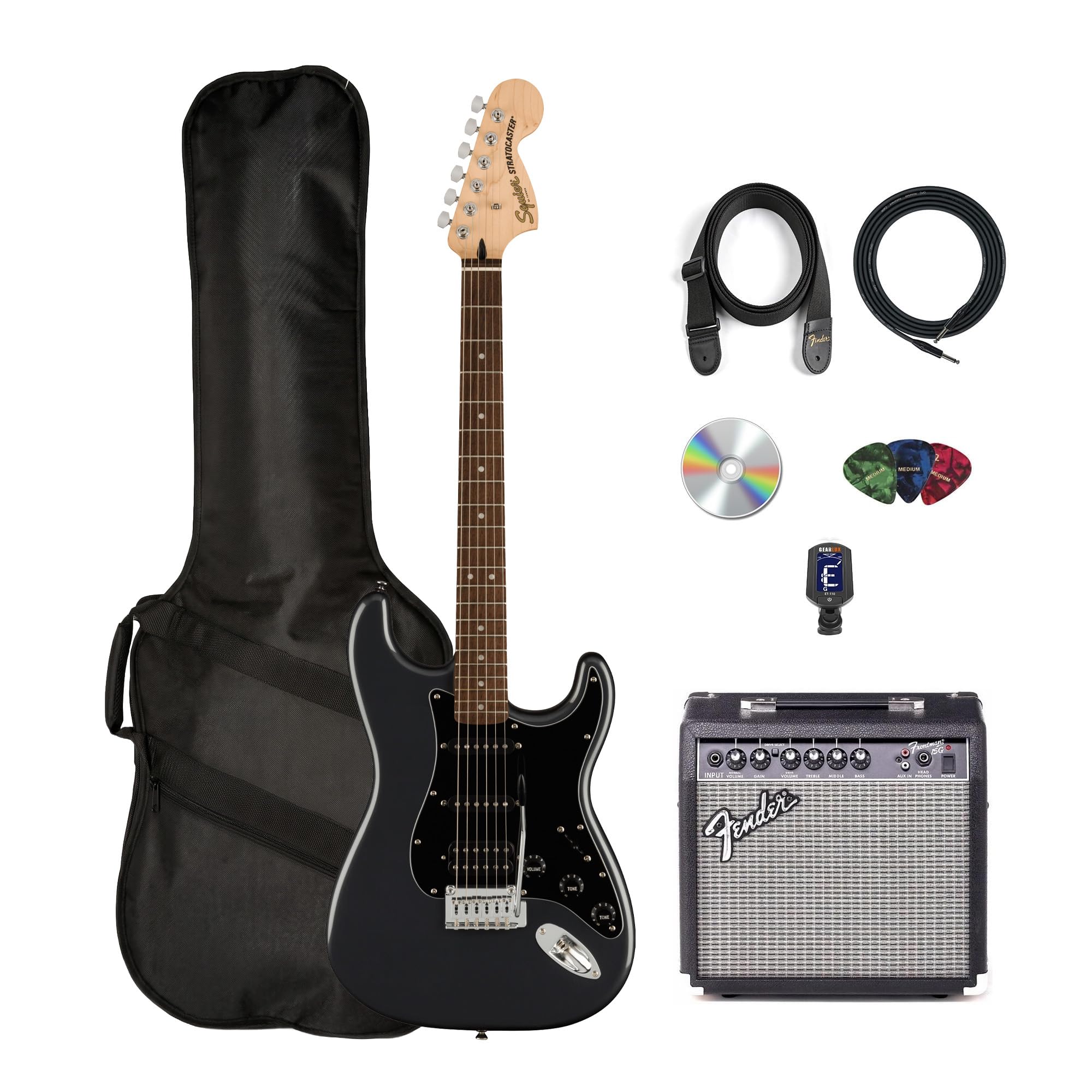Amazon.com: Fender Squier Affinity Stratocaster HSS Pack