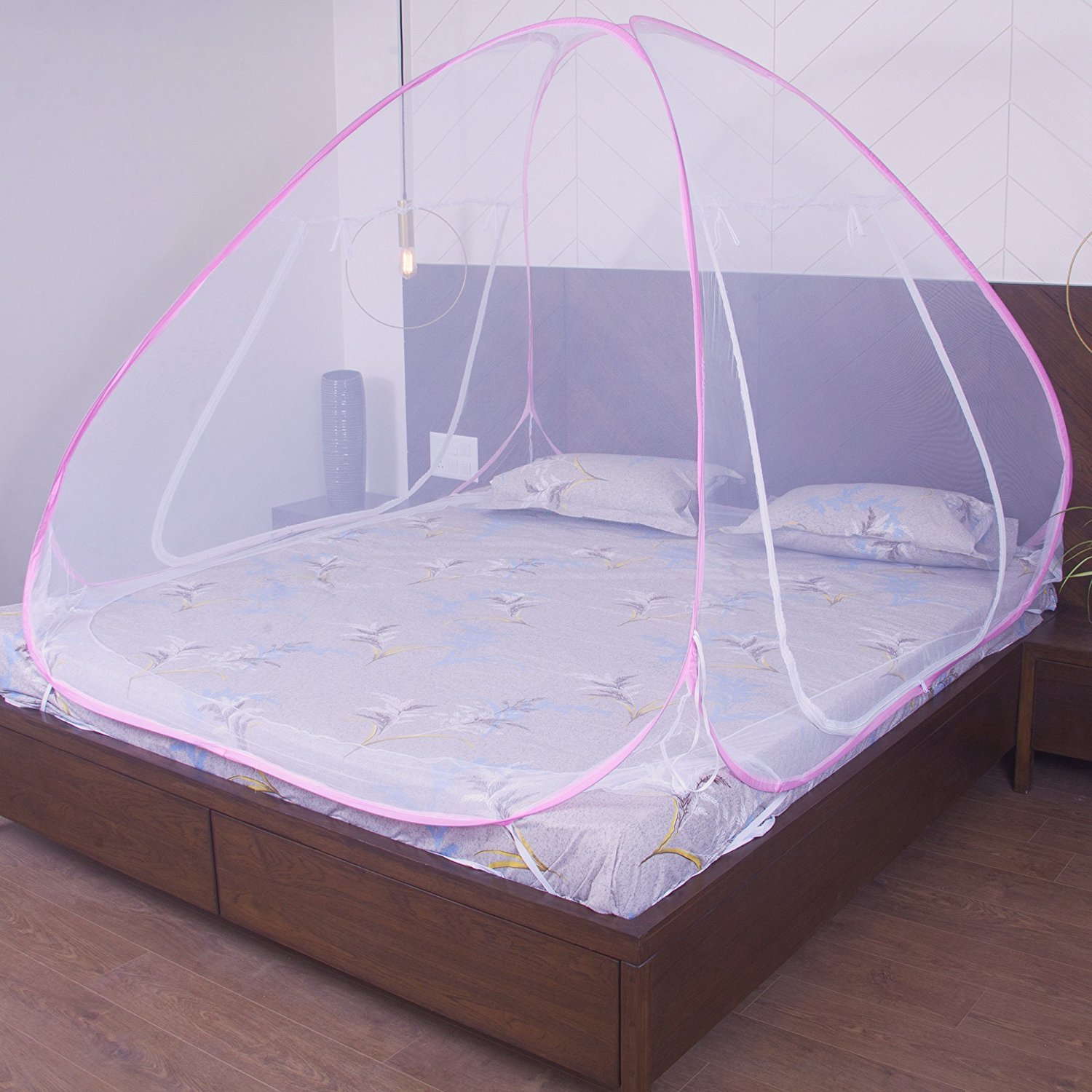 ROYALE HI DESIGN Mosquito Net Foldable, King Size Double Bed with