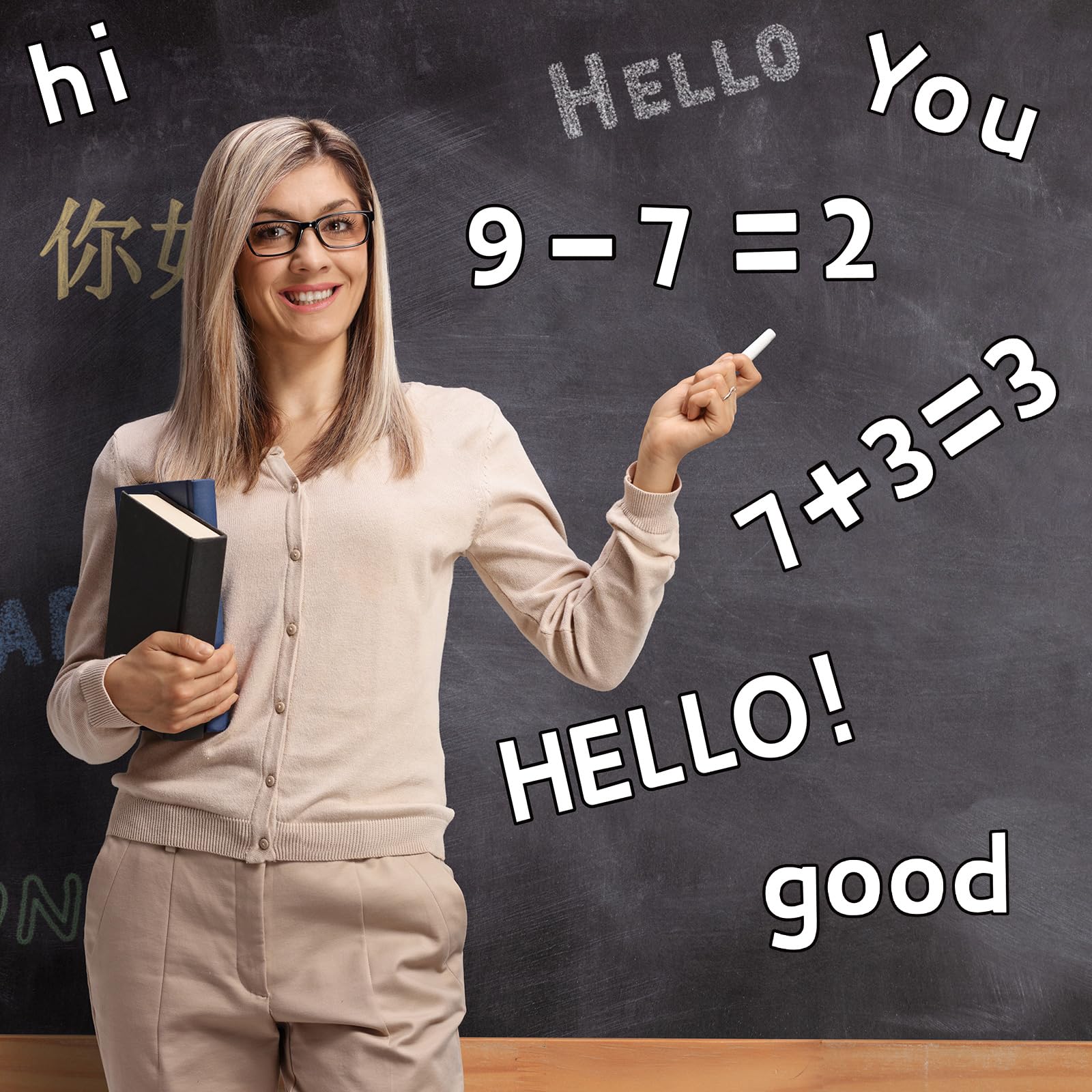 288 PCS Alphabet Combo Set, Bulletin Board Alphabet Including 78pcs Uppercase Letters 78pcs Lowercase Letters 132pcs 0 9 Numbers And Punctuation Chalkboard Classroom Letters For Home School Decor - View #9