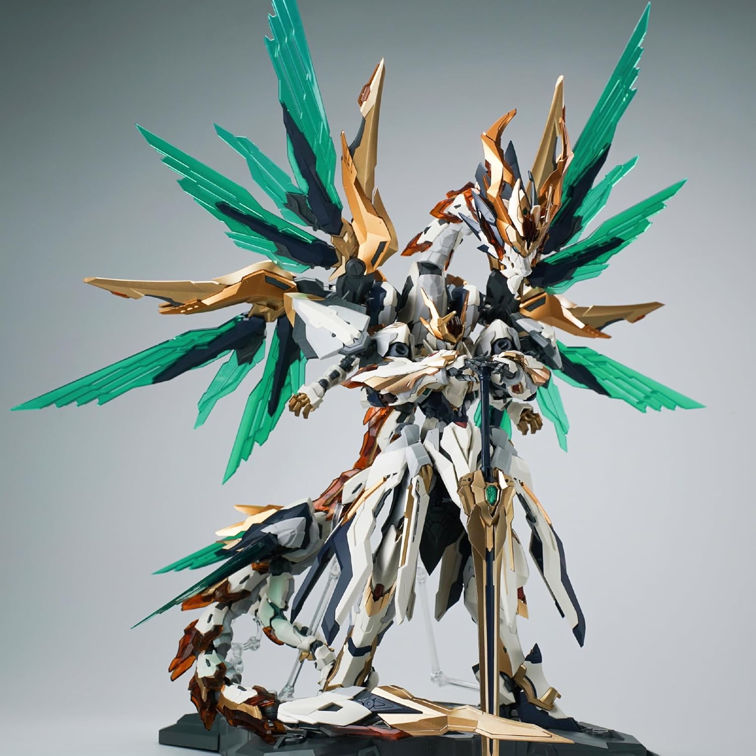 GSTOYS Model Kit Mecha - Emperor Yuanling, Divine Emperor EMP-01 Huang Di & Ying Long - 9''/2PCS,Alloy Framework,Birthday Gifts,Age 15+