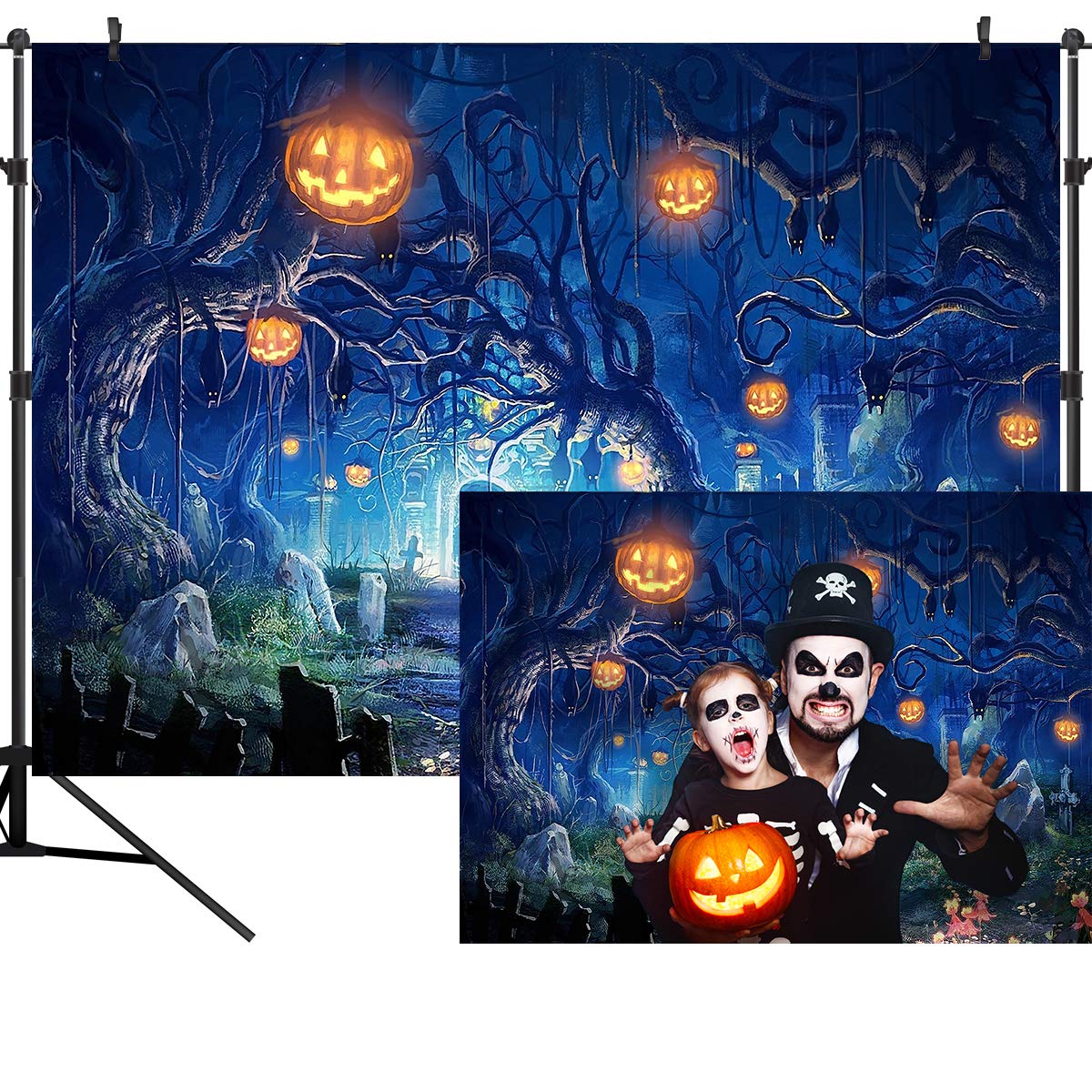 Amazon.com : OUYIDA 7X5FT Halloween Theme Forest Scary Scene