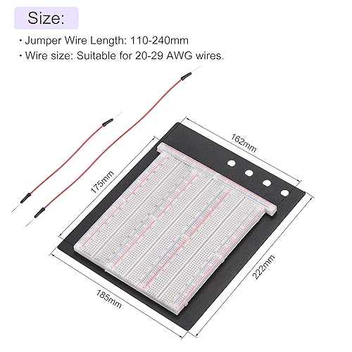 Miniatura 3 de MECCANIXITY Juego de tablas de cortar pan de 2390 puntos sin soldadura para protección Proto y pruebas, 1 juego
