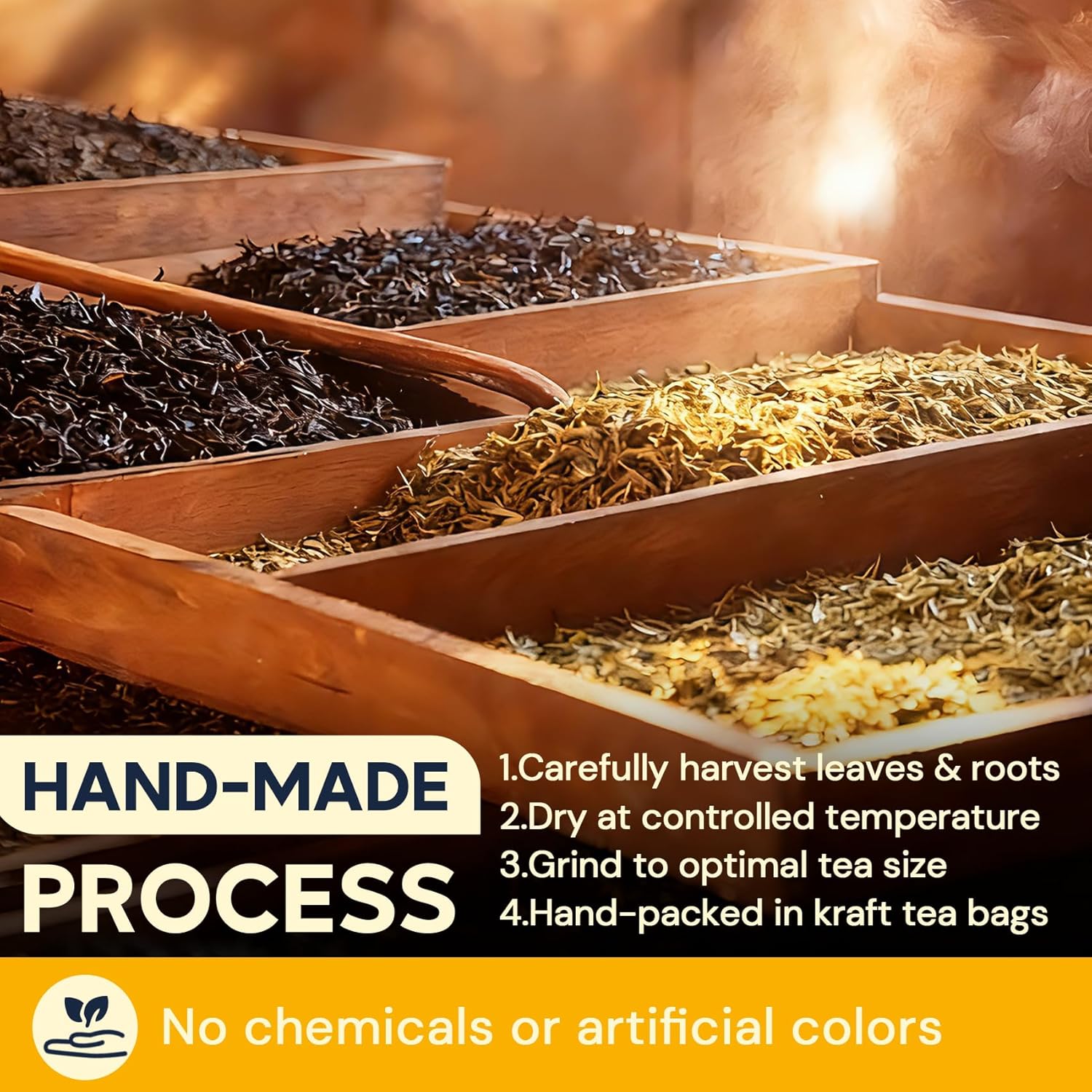 Dandelion Leaf & Root Herbal Tea-Caffeine-free herbal tea,No Sugar,20 Teabags - Image 7