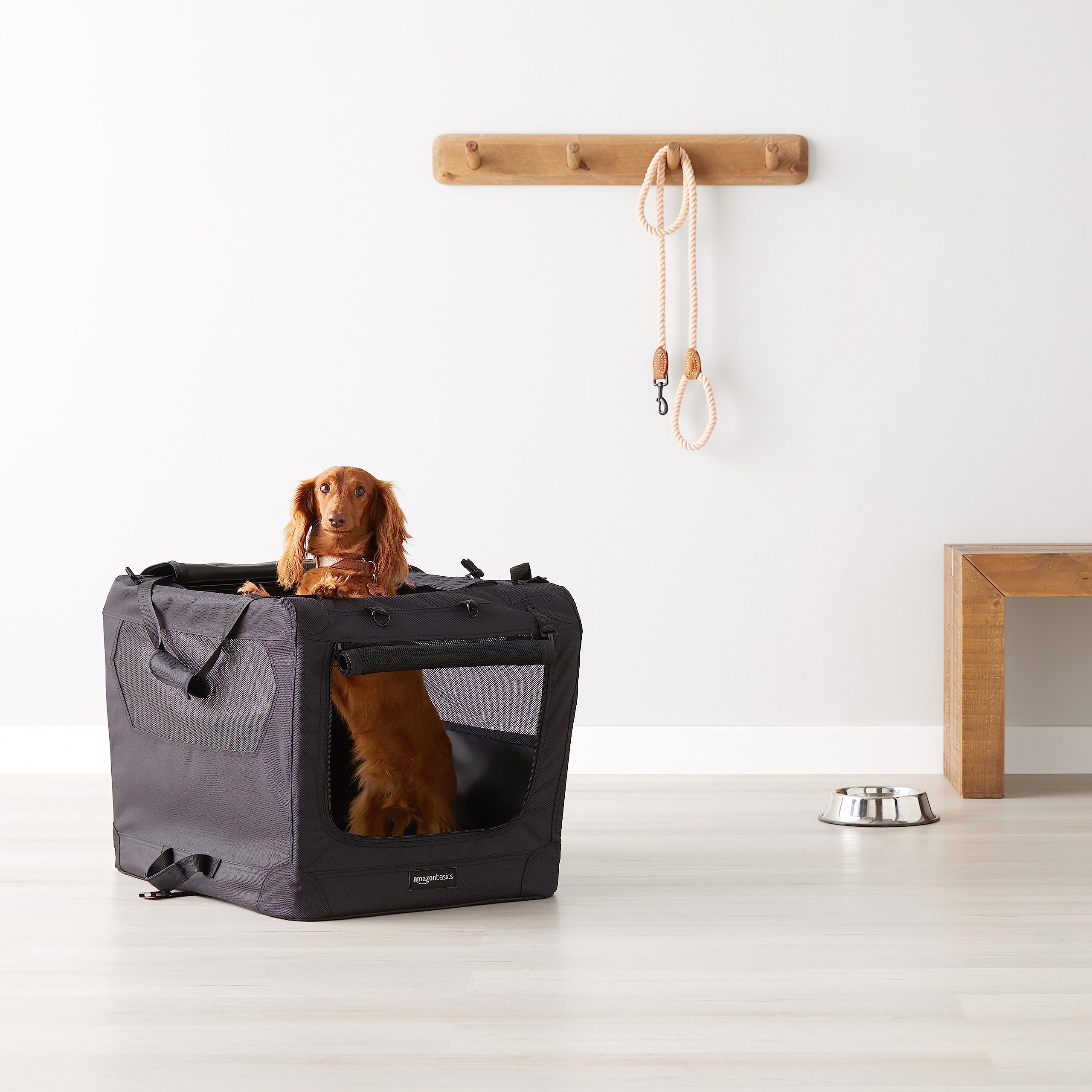 Amazon | Amazonベーシック 犬用クレート ペットキャリー プレミアム