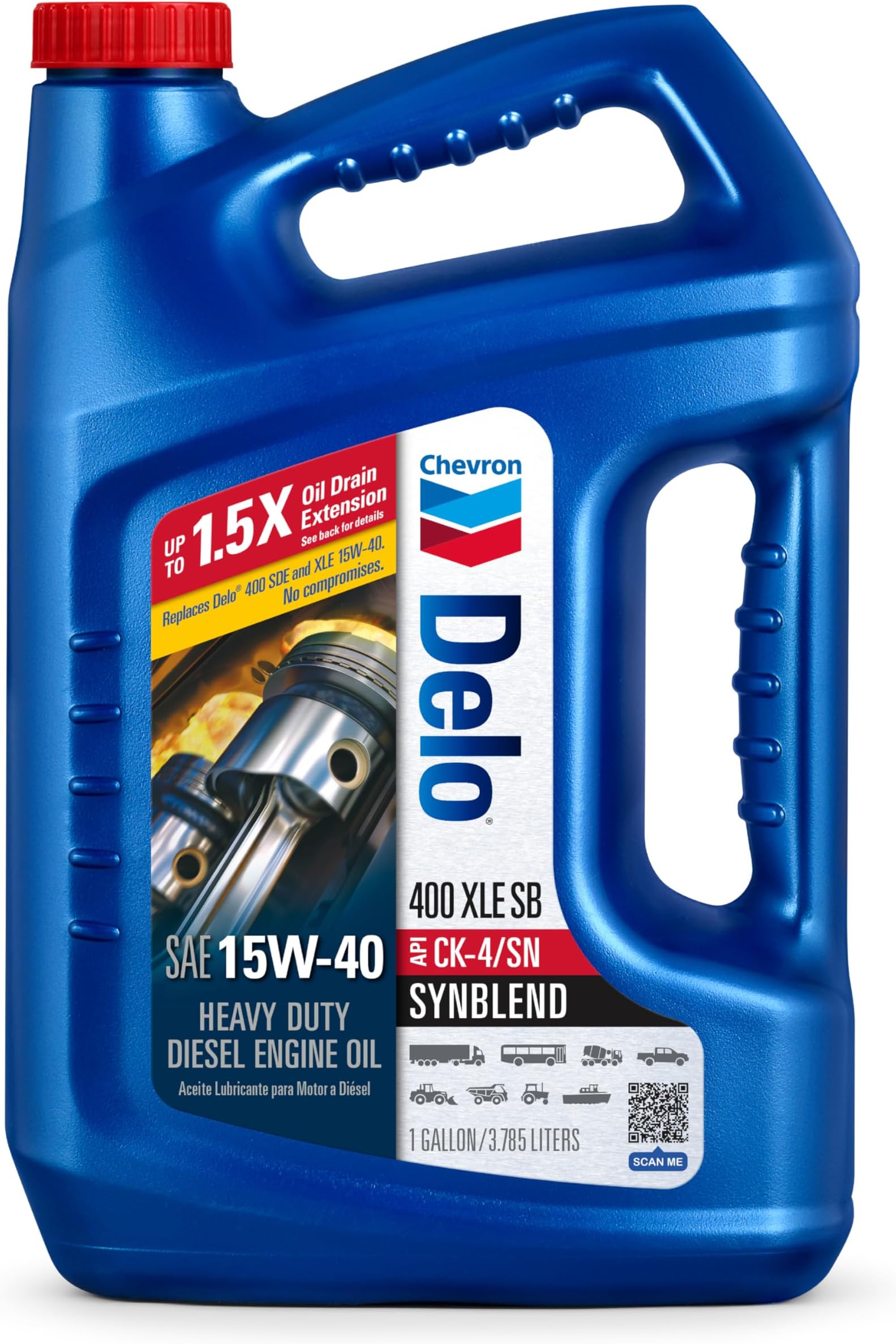 Delo 400 XLE SAE Synthetic Blend Oil 15W40, model: 257004470