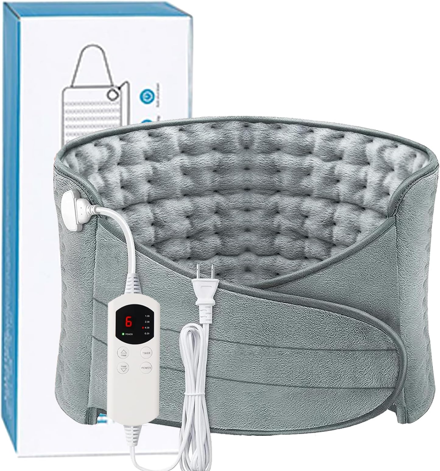 Amazon.com: Heating Pad for Back Pain Relief Period Cramp, 6 Heat ...