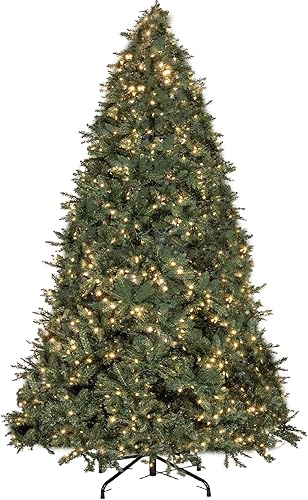 Liberty Lifestyle Árbol de Navidad de 10 pies preiluminado, blanco y multicolor, luces LED de alta calidad, árbol de Navidad artificial completo disponible en Yaxa Colombia