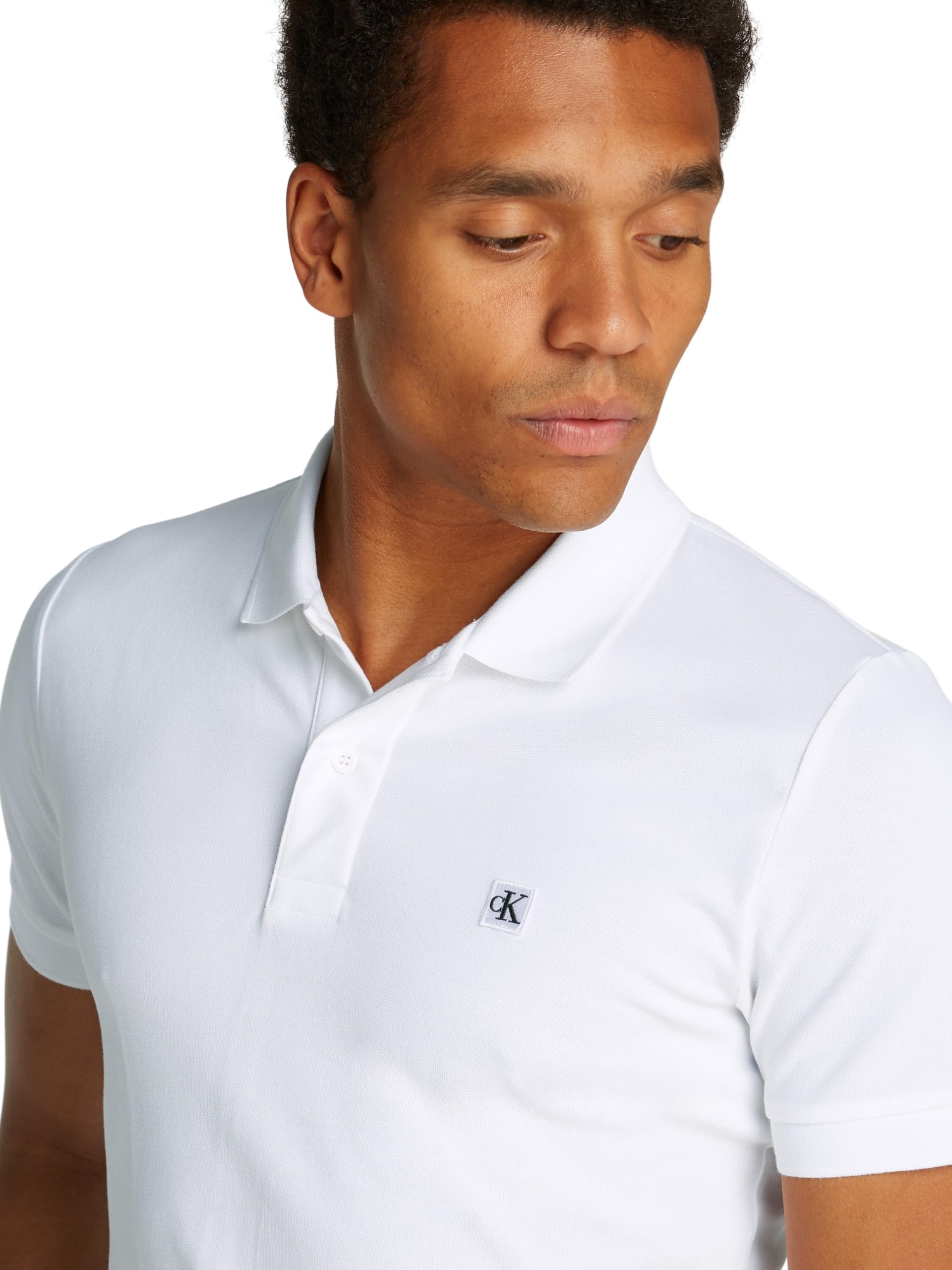 Calvin Klein Polo de Manga Corta para Hombre Slim Fit