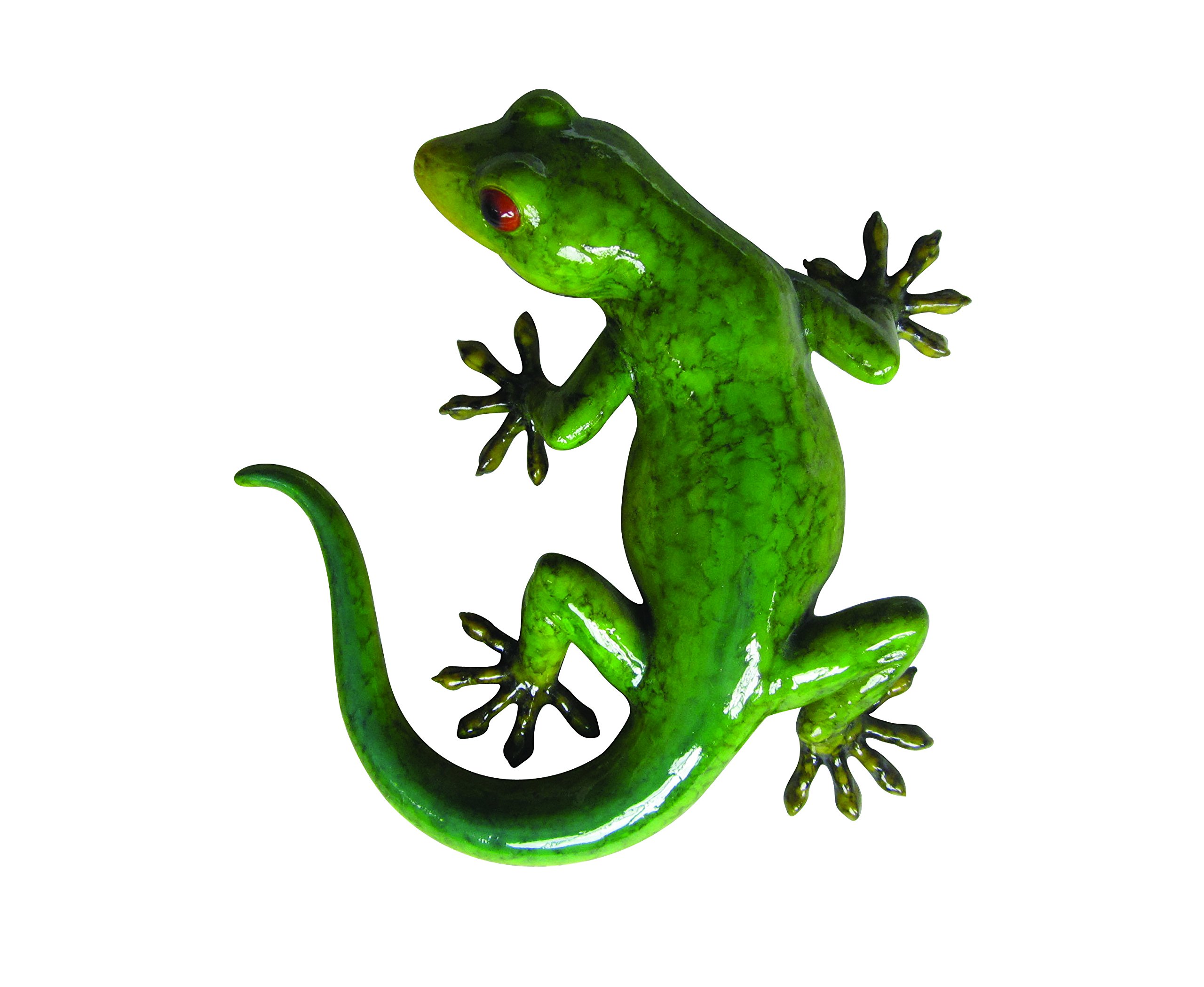 Vivid ArtsGlossy Gecko Garden Ornament (Green)