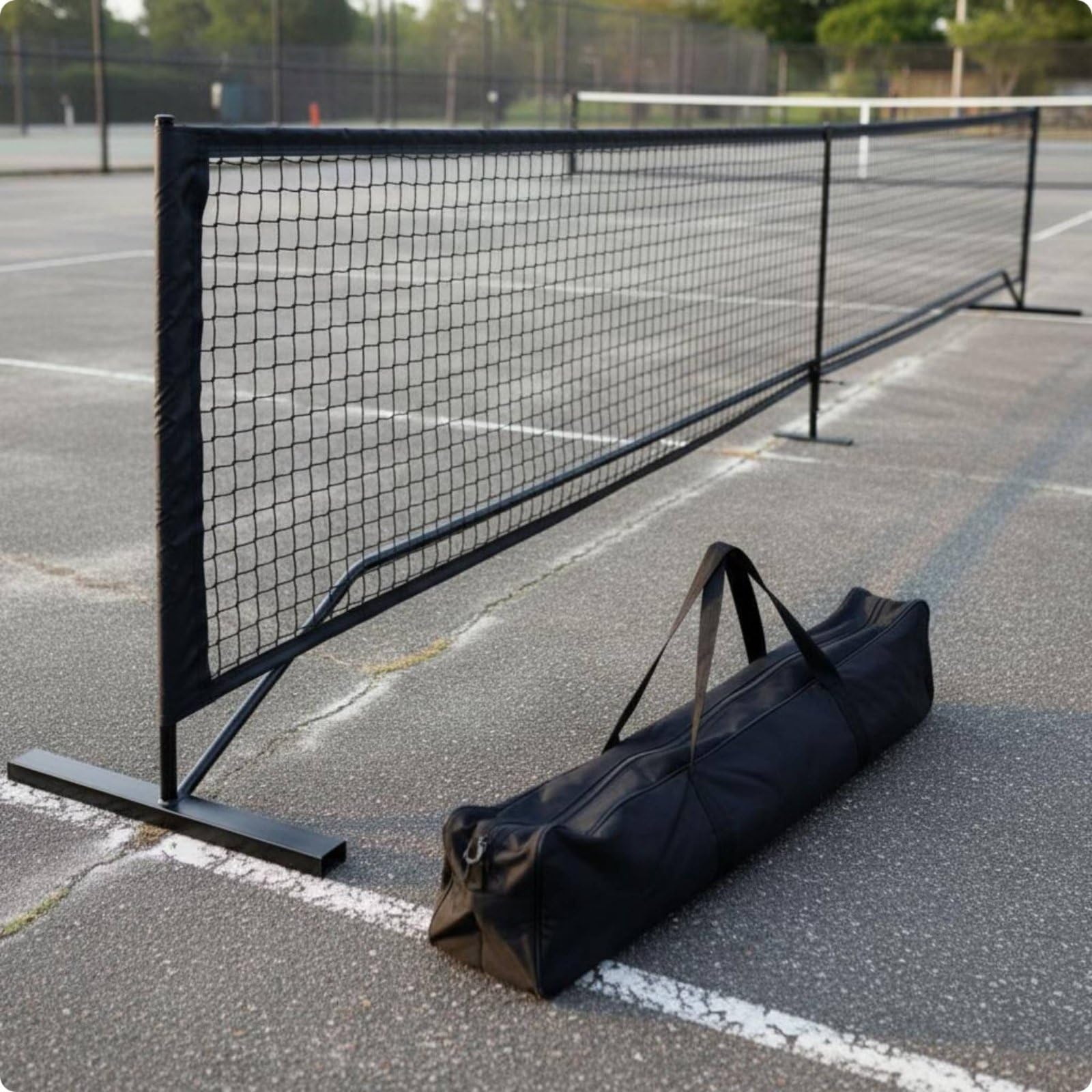Rete Pickleball Portatile Standard 6,6,7 Metri Attrezzatura Sportiva Montaggio Rapido per Gara