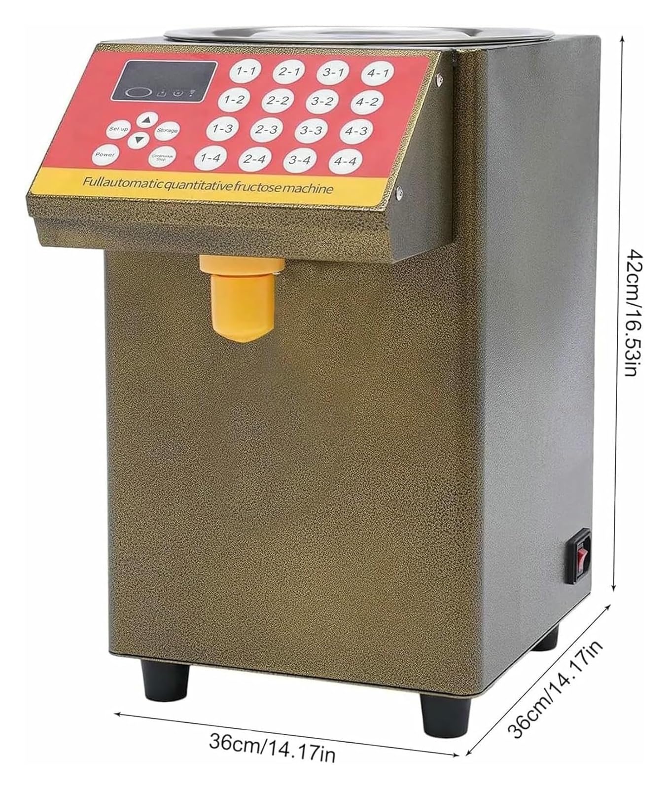 Automatyczny dozownik syropu fruktozowego, automatyczny dozownik fruktozy, dystrybutor syropu ze stali nierdzewnej