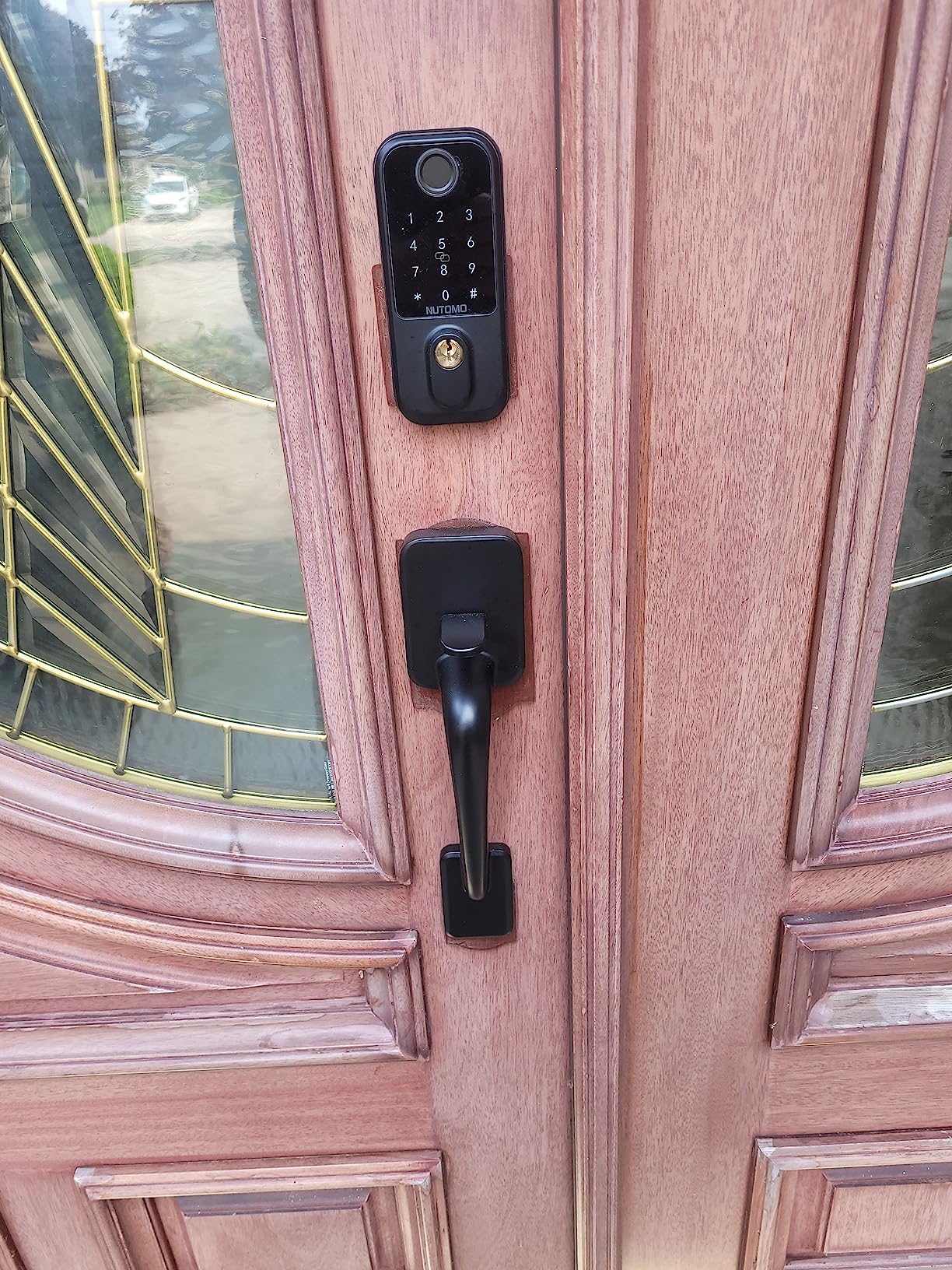 27/mo Finance Smart Lock Keyless Entry Door Lock with Handle