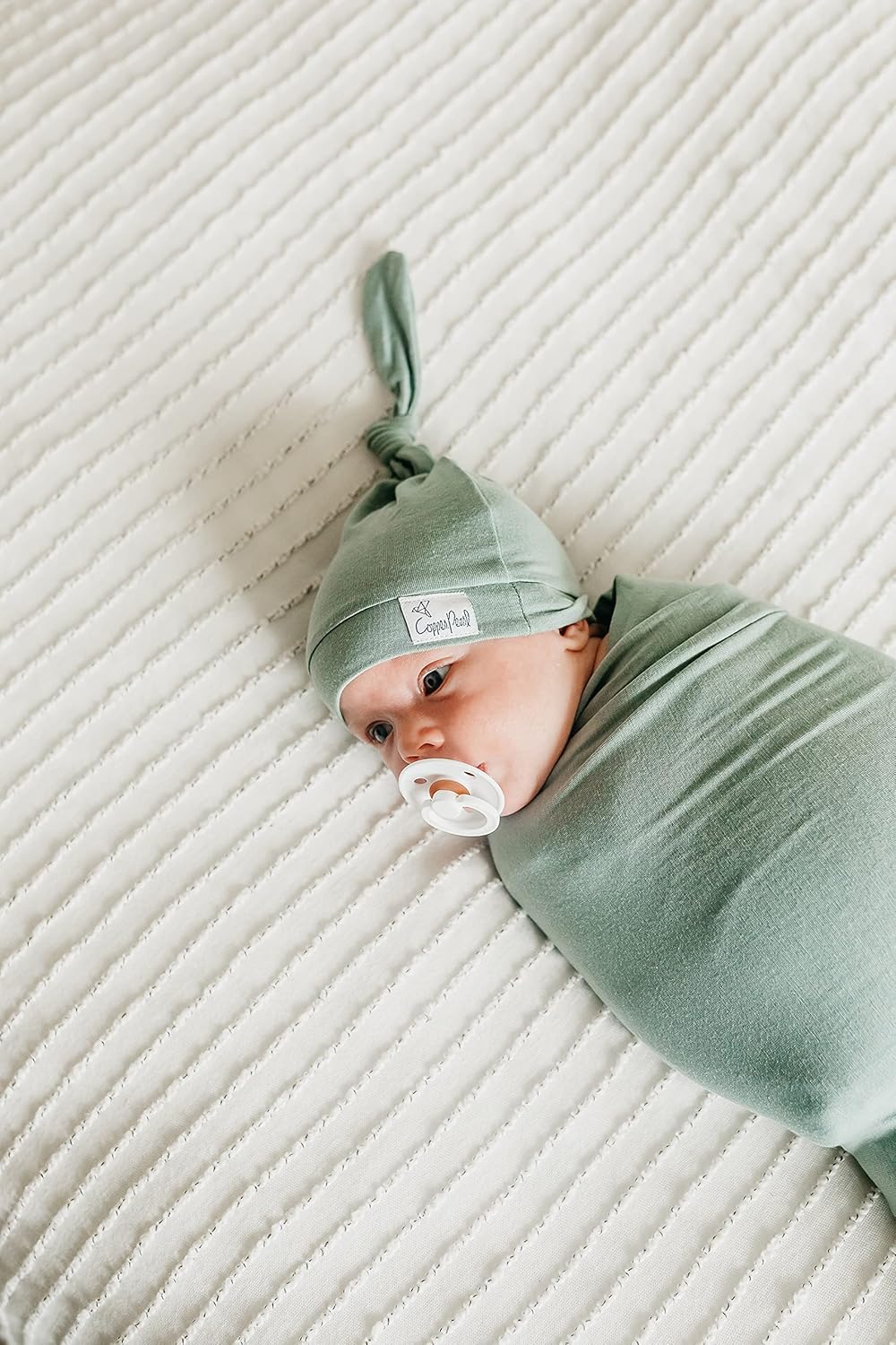 Copper Pearl Large Premium Knit Baby Swaddle Receiving Blanket Briar
