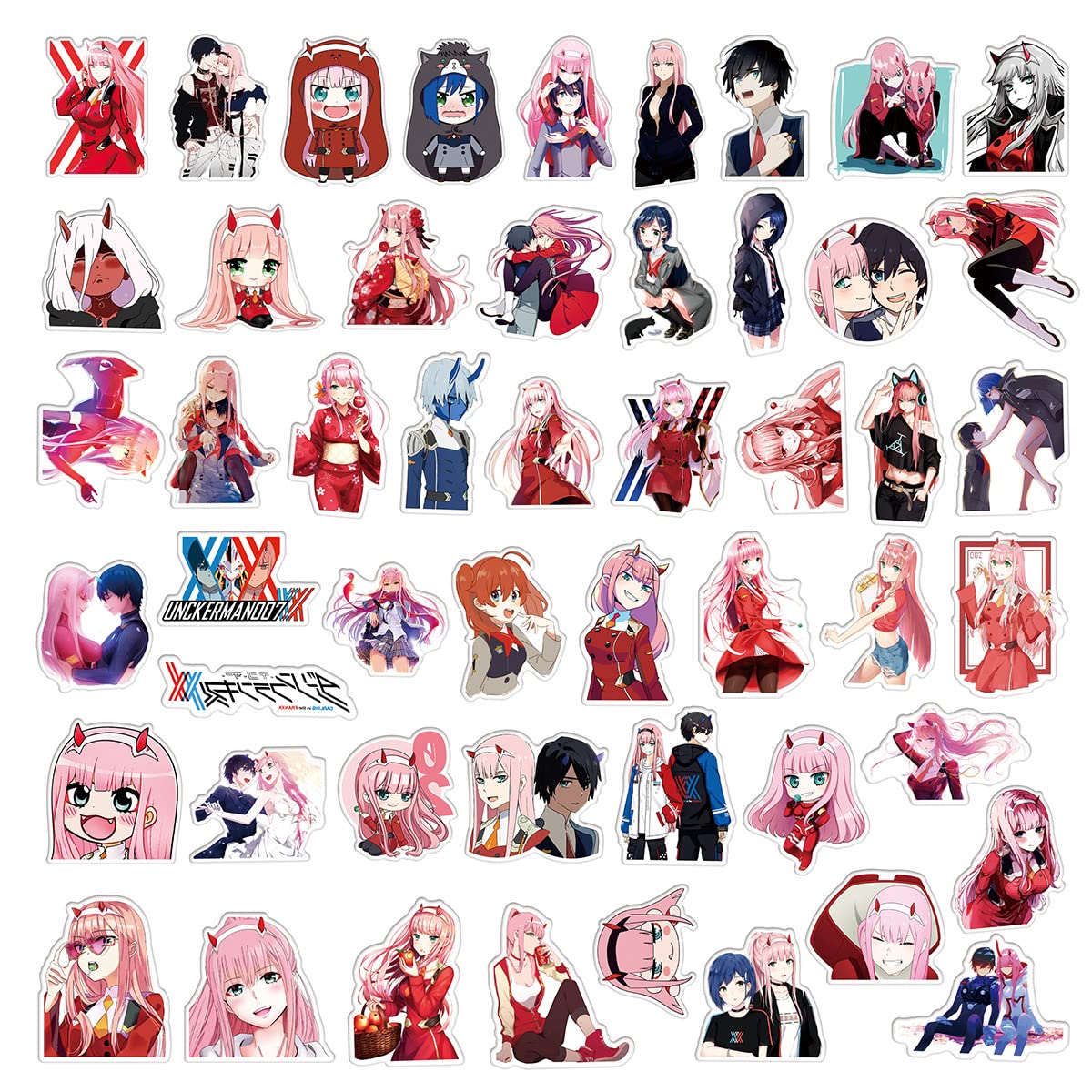 200 Autocollants Anime - Stickers Imperméables PVC, Motifs Manga, Pour Décoration Ordinateur, Valise, Gourde