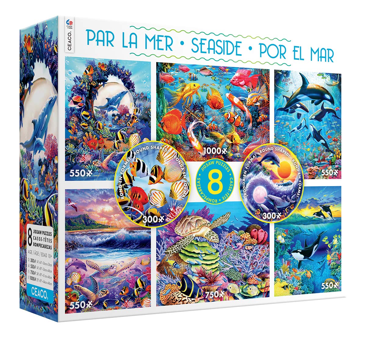 Amazon.com: Seaside 8-in-1 Multipack Puzzles - (2) 300Piece, (4