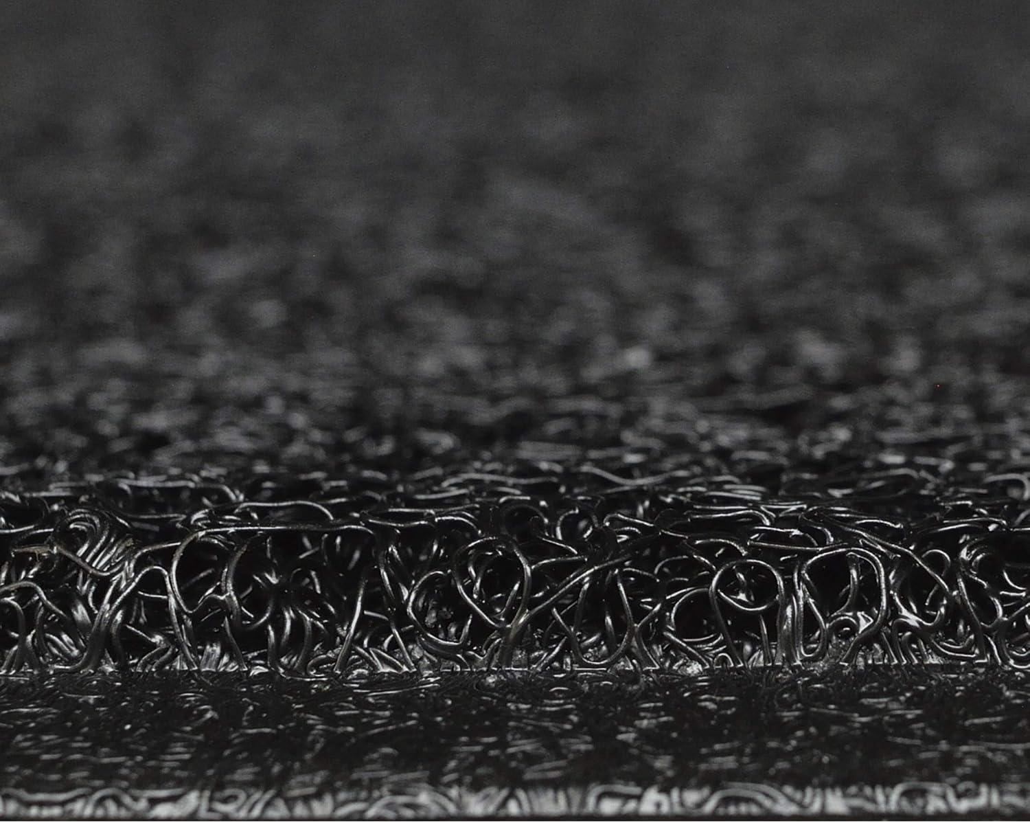 UNIMAT Vinyl Loop Plain Doormat 3'X5' - Rubber Smooth Backing - Doormat with Drainage - Ideal for Pool and Outdoor - American Spaghetti Mat -Mesh Floor mat-Rubber Mulch (Gray)