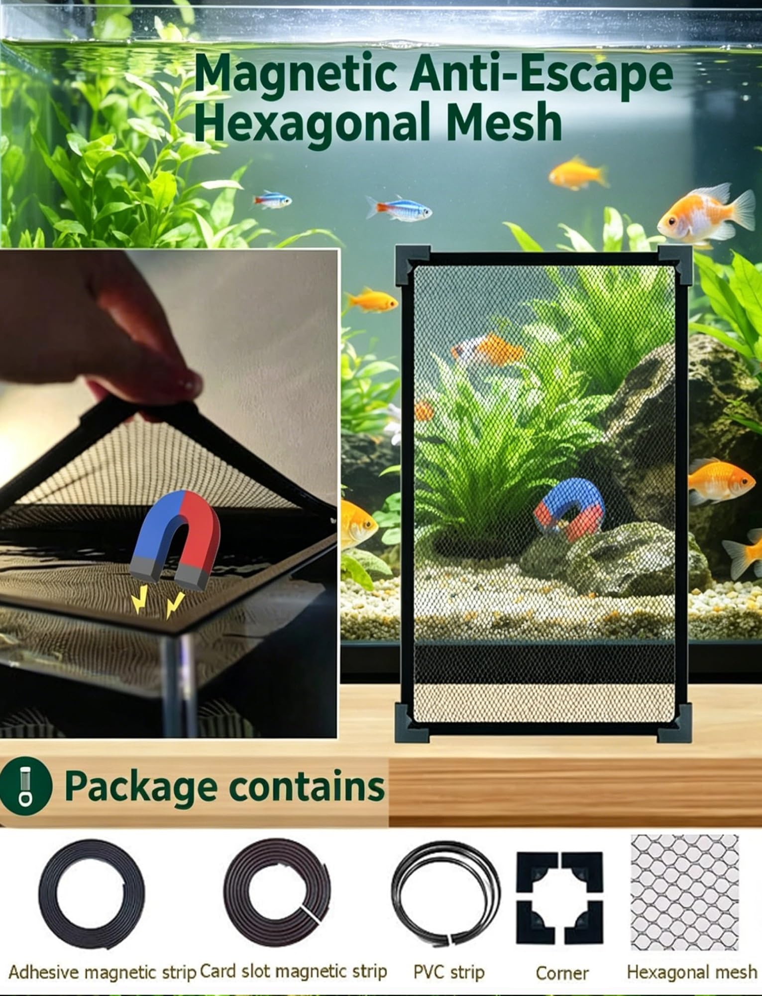 Siatka antyskakowa PP do akwarium