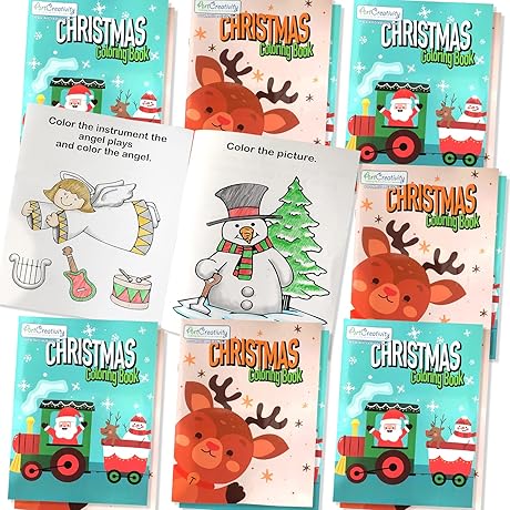 ArtCreativity Christmas Coloring Books for Kids (Bulk)