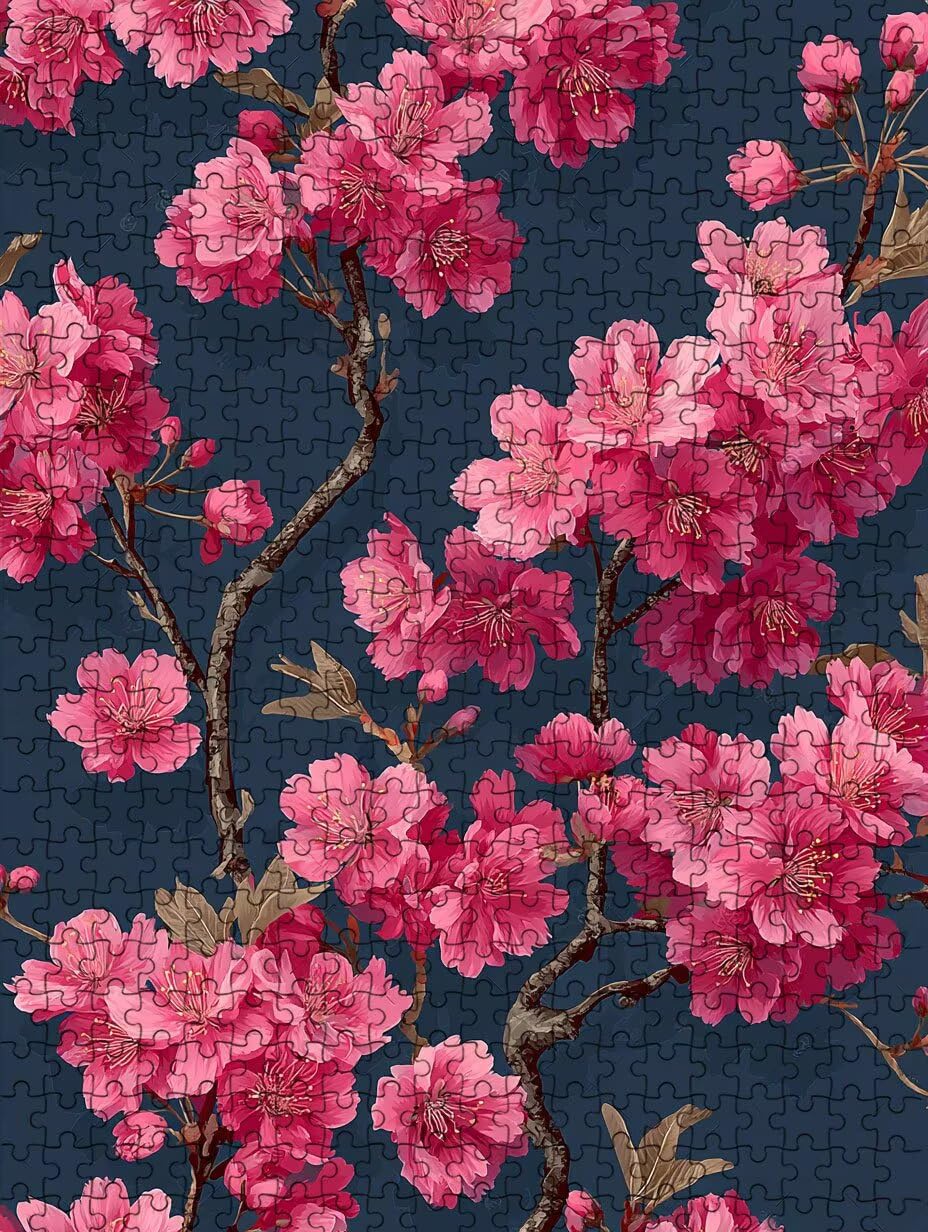 Fiori Di Pesco Rosa, 1000 Pezzi Puzzle Classici, per Adulti YHPGL6-242