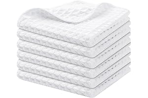 Homaxy Premium Waffle Weave Microfiber Kitchen Dish Cloths