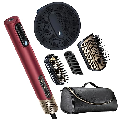 Infiniti PRO CONAIR - Varita de secado de cabello 5 en 1, alisadora y estilizadora, secador de pelo digital todo en uno iónico, incluye 4 accesorios