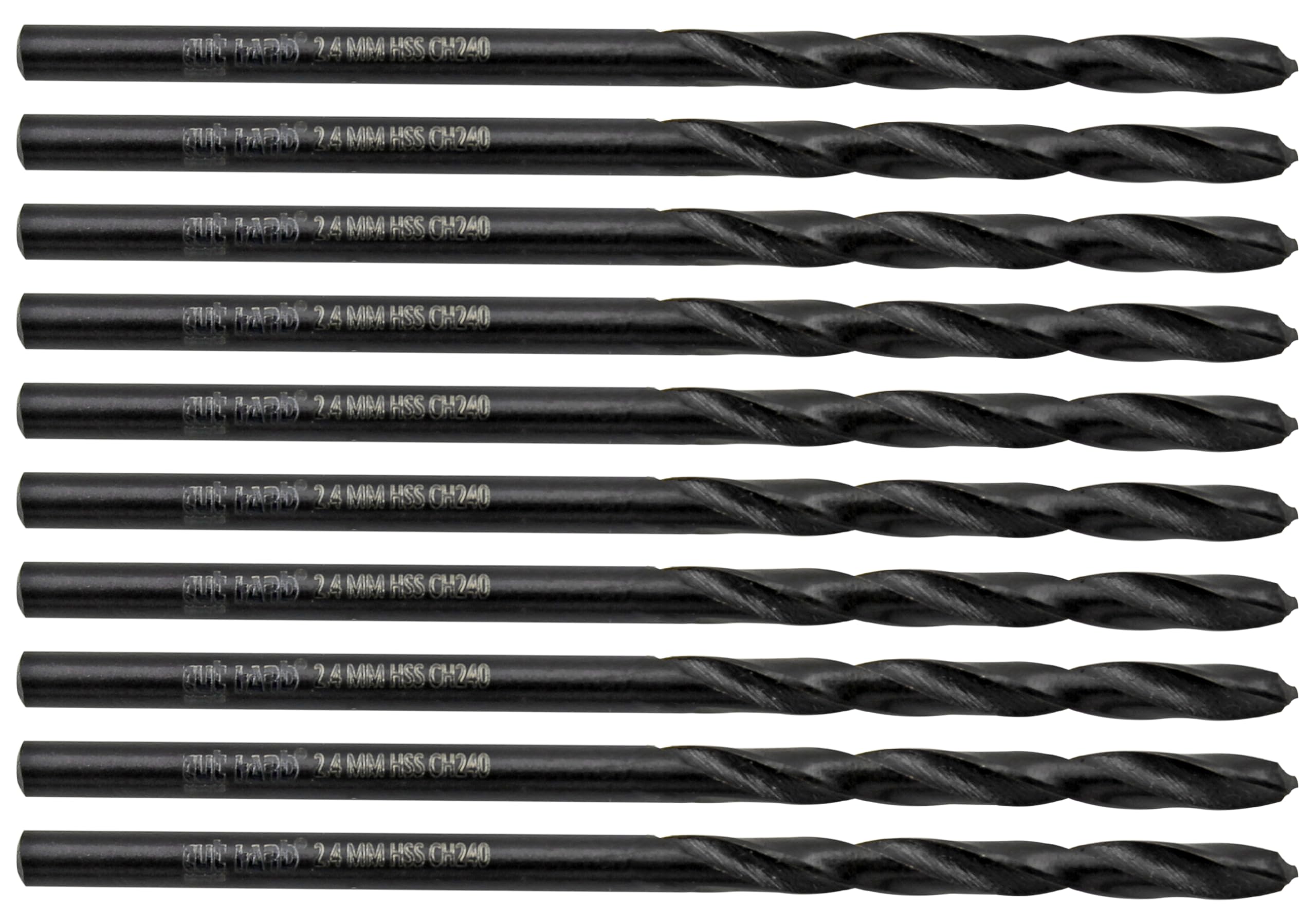 CUTHARD 2.4 mm, pack of 10, HSS Jobber Drill, Straight Shank, 57mm OAL, Flute Length 30mm (B0D7MLN62J) Amazon Price History, Amazon Price Tracker