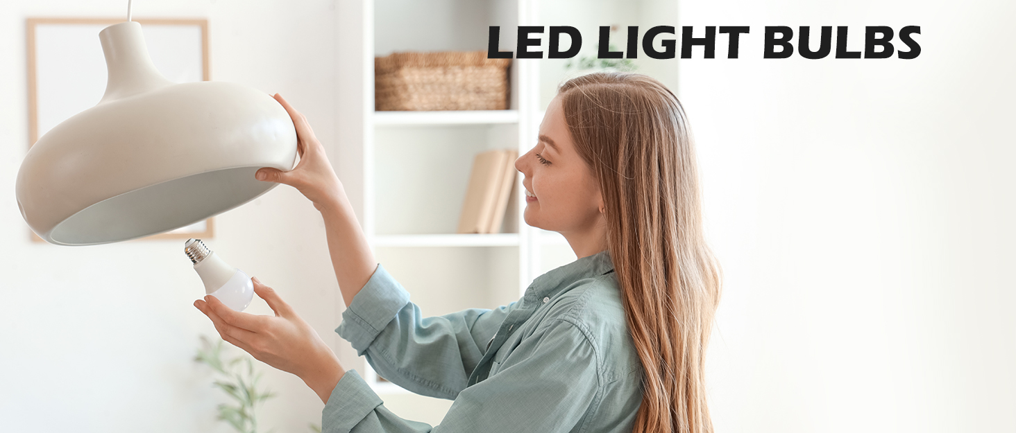 Image of evelor A19 LED Light Bulbs,100 Watt Equivalent 2700K Soft White Efficient 13W,1500 Lumens E26 Base, Non-Dimmable, 15000-Hour Lifespan for Bedroom, Living Room, Office, 6-Packs