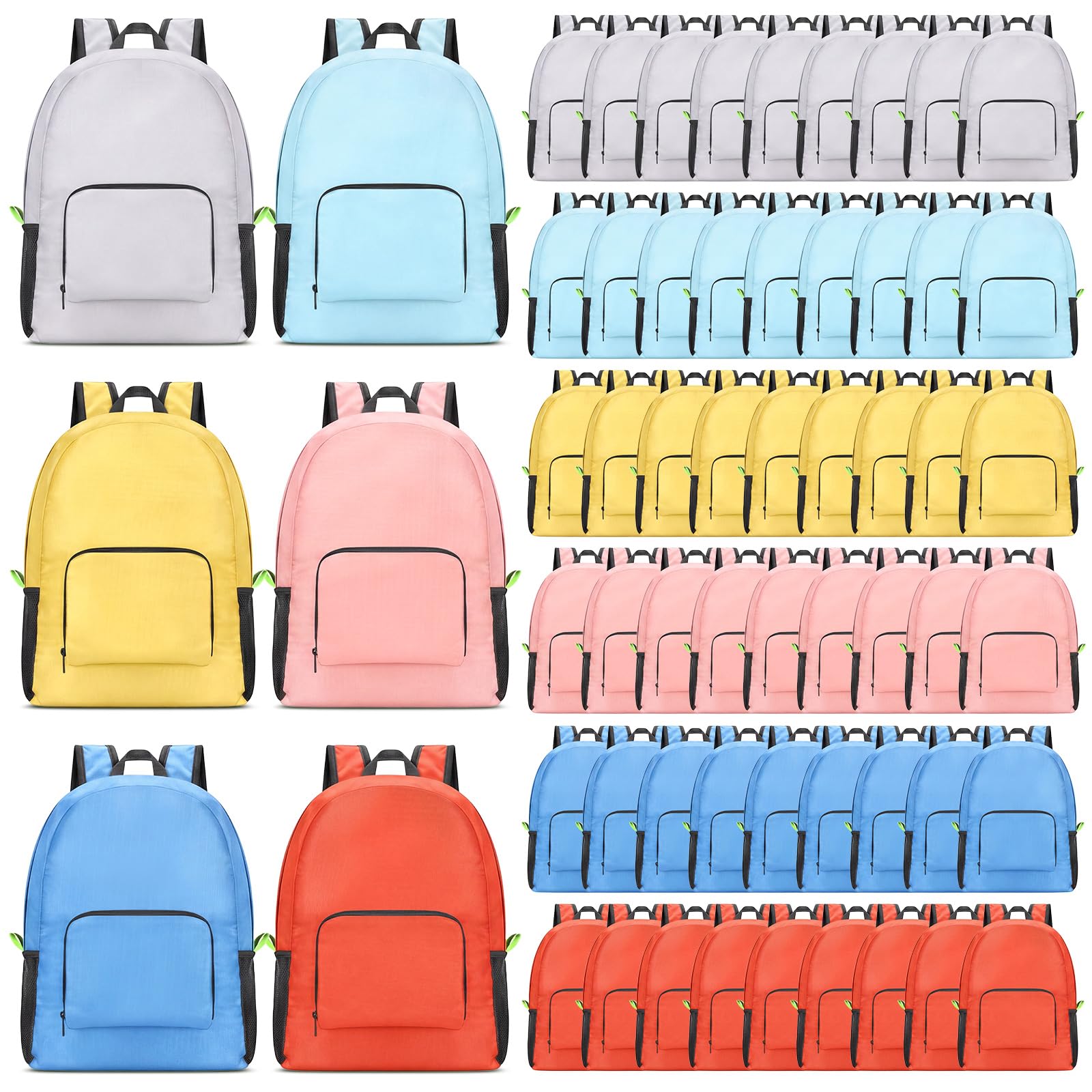 Photo 1 of Zhehao Foldable Lightweight Backpacks - 64 Pack