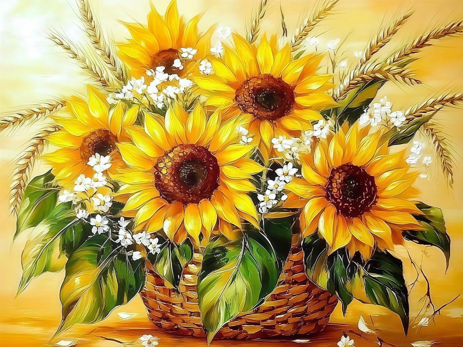 Mosaflare Sunflower Diamond Painting Kits for Adults 12x16 Inch