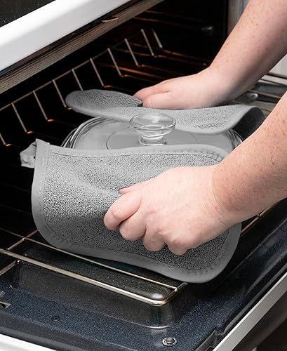 Miniatura 129 de Ritz - Agarradera de rizo y almohadilla resistente al calor, duradero, 100% algodón, diseño ergonómico para un agarre óptimo, fácil cuidado, lavable