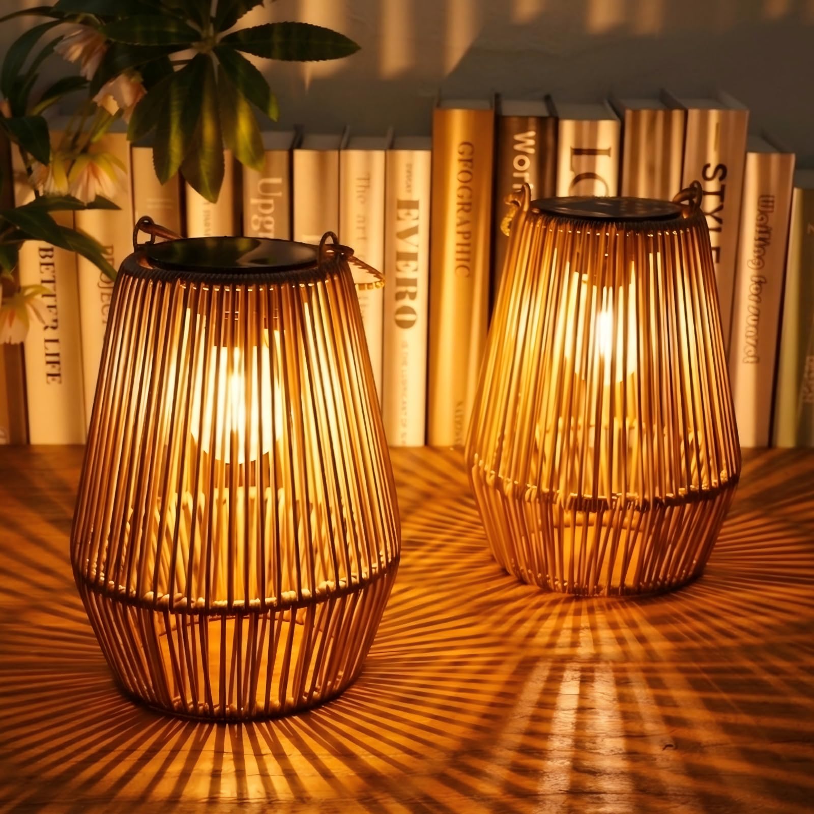 KagoLing Solar Rattan Lantern