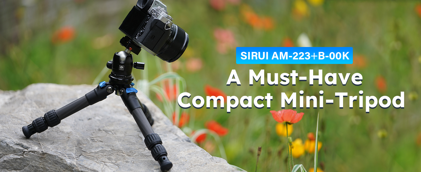 Amazon.com : SIRUI AM-223 Carbon Fiber Camera Tripod Mini Travel