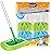 KEEPOW Reusable Microfiber Mop Pads Compatible with Swiffer Sweeper, Dry Sweeping Cloths, Washable Wet Mopping Cloth Refills for Hardwood Floor Cleaning, 6 Pack
