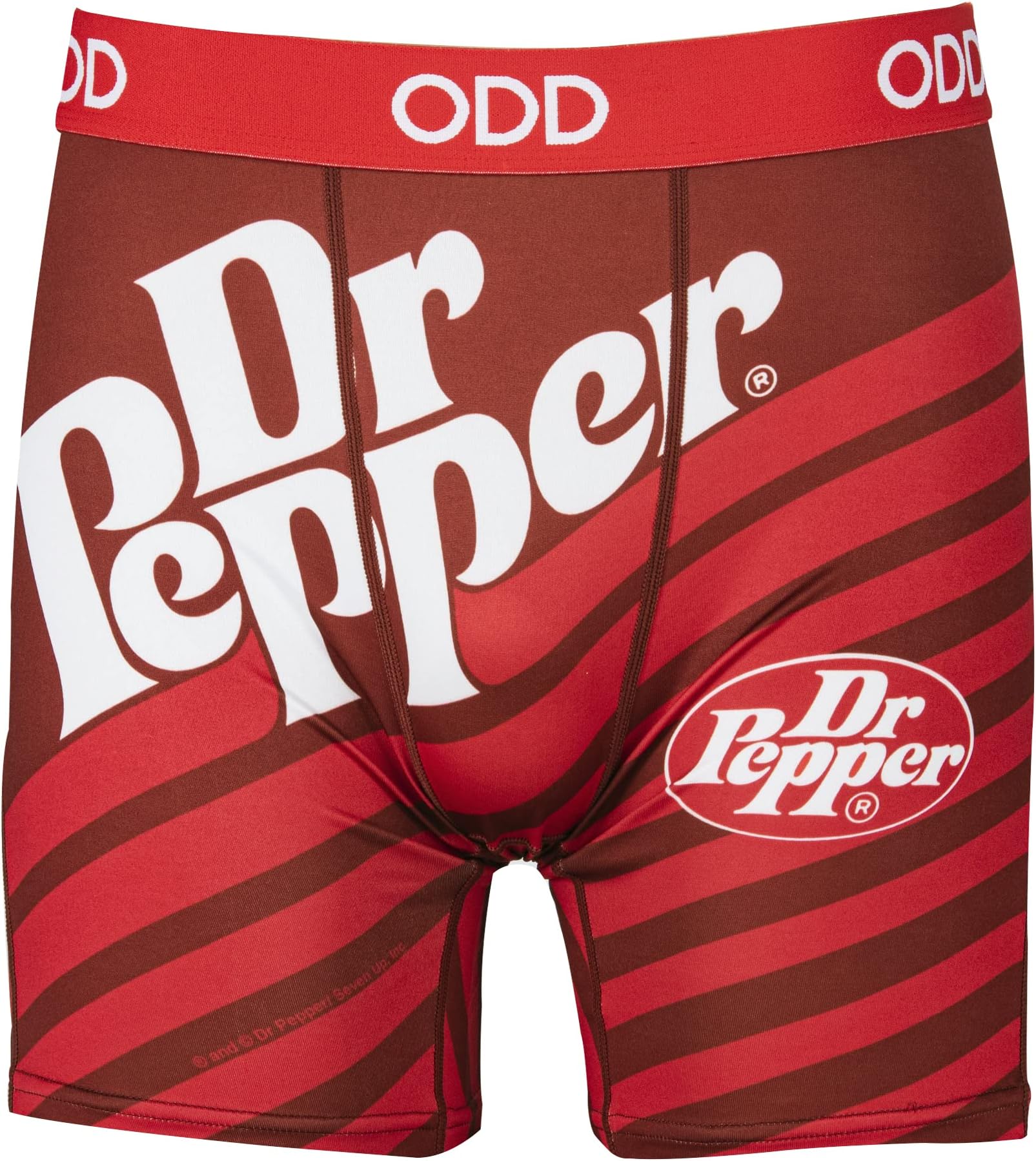 Dr Pepper Boxer Briefs – Men’s Novelty Underwear – Fun Soda Print Design, Comfortable Stretch – Size Medium