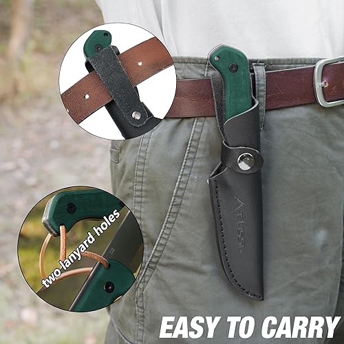 Miniatura 9 de FLISSA Machete & FLISSA - Cuchillo de hoja fija de 9 pulgadas