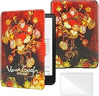 Vista 9 de Funda inteligente compatible con Kindle Paperwhite de 5ª/6ª/7ª generación (lanzado 2012-2018 - Modelo No.: EY21 y DP75SDI), incluye un protector