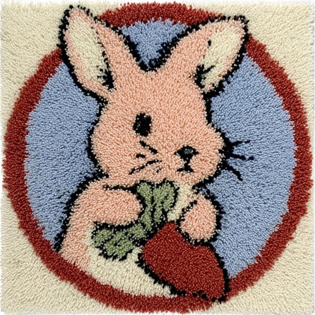 Kitquiver Tapestry Kits for Adults Cartoon Rabbit 80x80cm