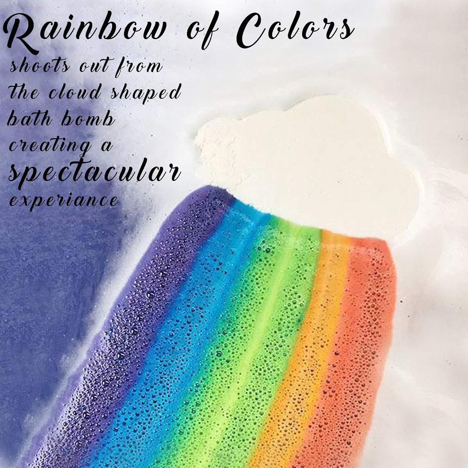 Bath Bombs - Organic Magic Rainbow Bubble Bath Bombs w/Moisturizing Shea