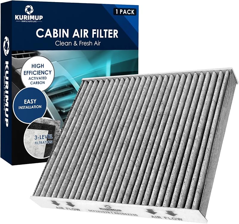 Filtro de cabine KURIMUP com carvão ativado para CP157 (CF12157) – 1 unidade
