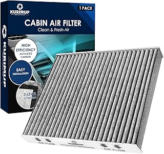 KURIMUP Cabin Air Filter,Replacement for CP157(CF12157), Premium Cabin filter with Activated Carbon, Fit for Mazda CX9, Lexus RX350/ES350, Toyota RAV4/Camry/Prius/Avalon/Highlander(1 pack)