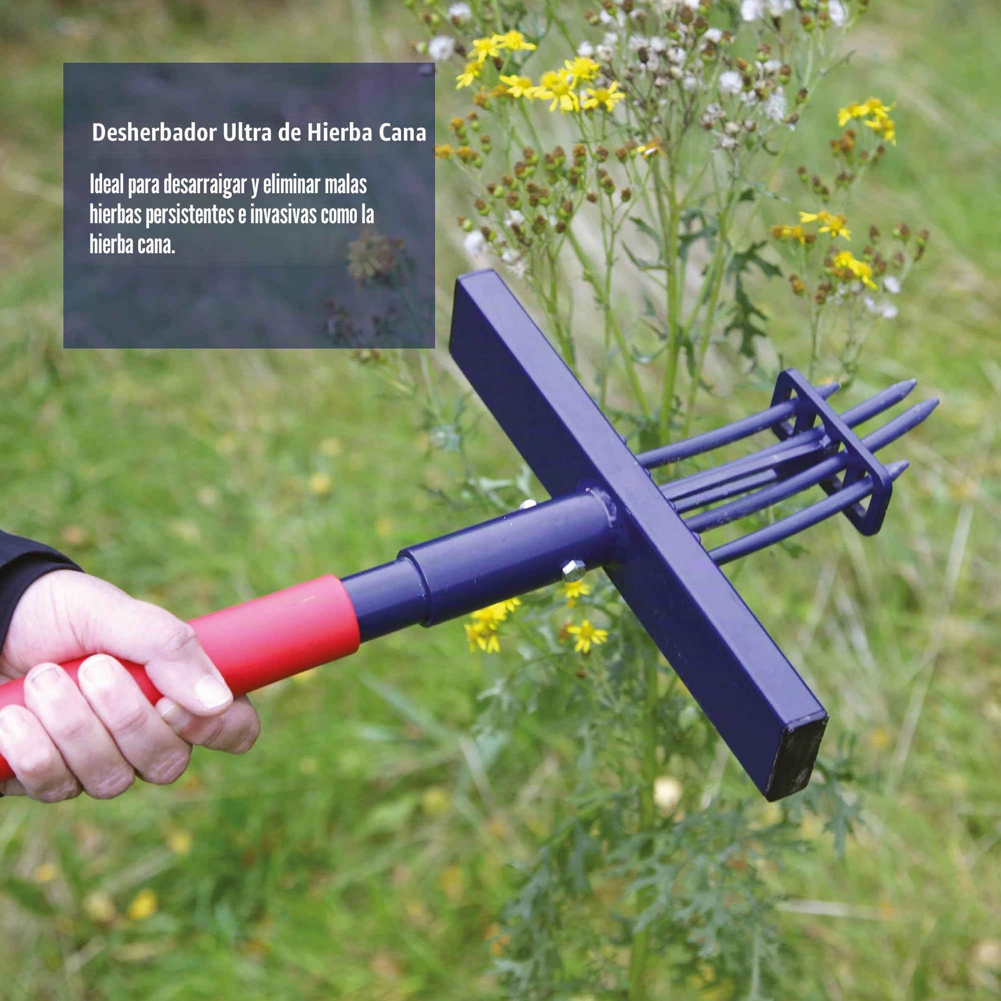 Spear & Jackson 4853UW Ragwort Ultra Extractor de Maleza - Diseño duradero totalmente metálico, mecanismo de bombeo, empuñadura antideslizante, ideal para eliminar malas hierbas invasoras y Ragwort