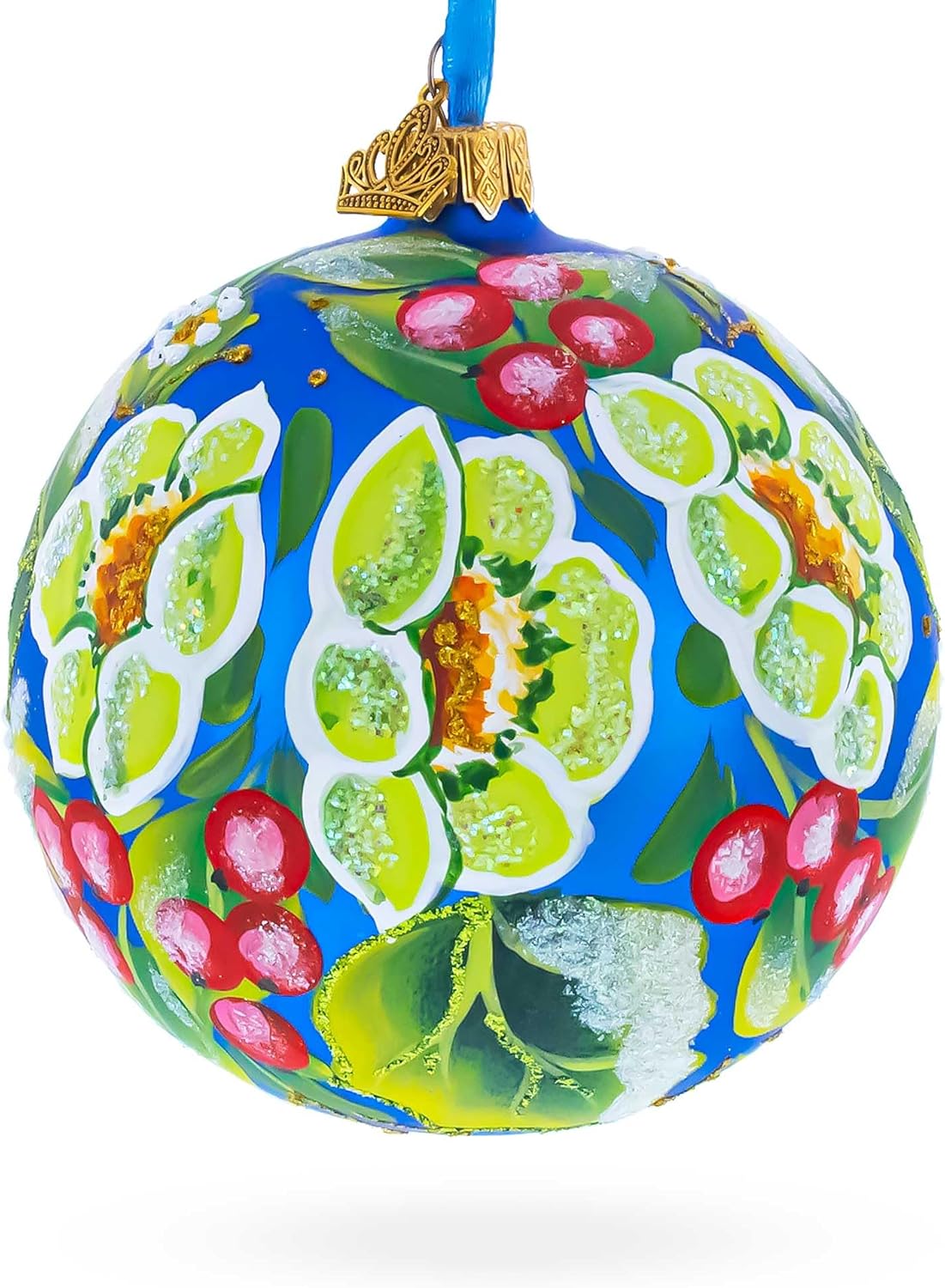 Christmas Magic Glass Ball Christmas Ornament, 4 Inches