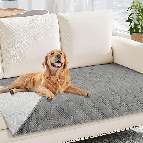 Miniatura 84 de hyha Manta impermeable para perro, manta reversible para mascotas, funda de sofá suave lavable para perros, funda impermeable para sofá para