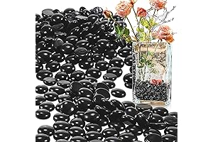 Sukh Black Glass Marbles: Elegant and Enduring Decor for Your Vases and More