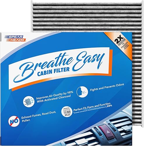 Miniatura 45 de Spearhead Odor Defense Breathe Easy - Filtro de cabina para AC y calentador Compatible con 300 2011-23, Challenger 2011-23, Charger 2011-23 como
