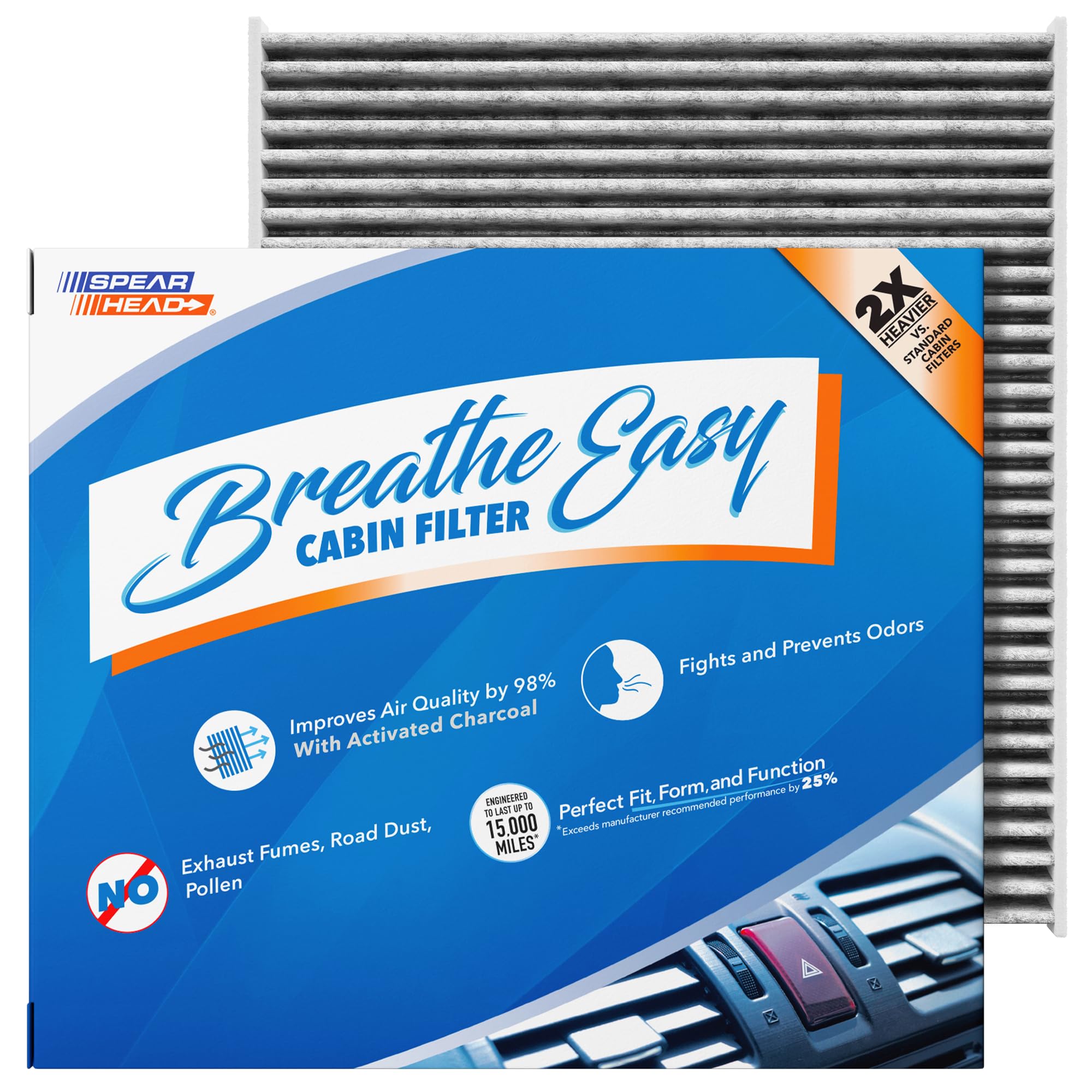 Spearhead Odor Defense Breathe Easy AC &amp; Heater Cabin Air Filter (BE-450)