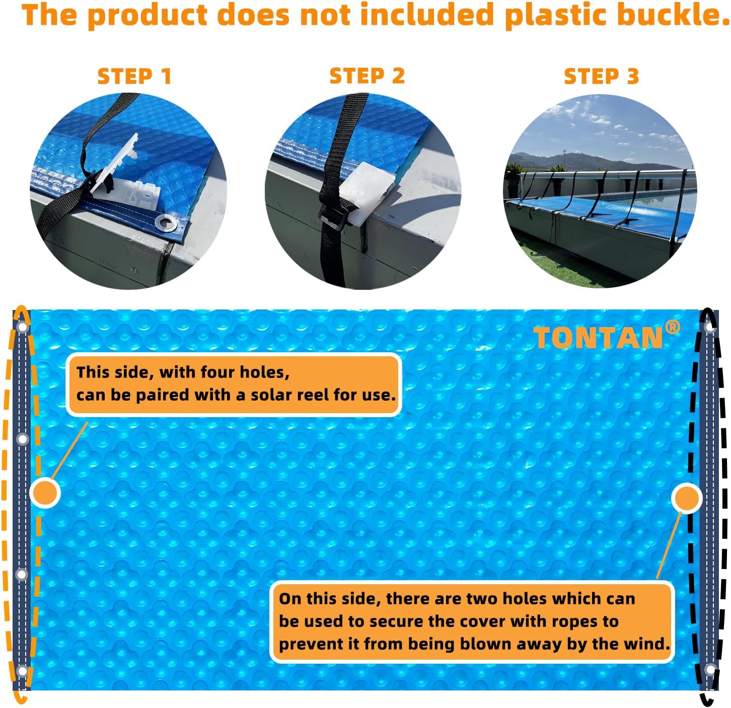 16mil Quadruple Bubble Solar Pool Cover