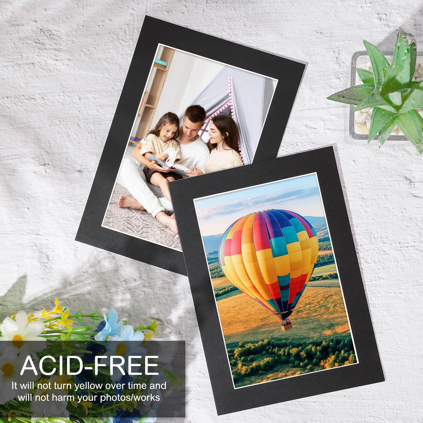 Photo Frame Matte Alpha Snapklik.com : 15 Pack 4x6 Black Picture Mats, Frame Mattes For 3x5 ...