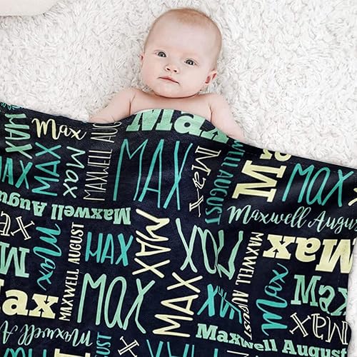 Miniatura 2 de Manta personalizada con nombre personalizado, mantas cálidas y acogedoras para bebés, niños, adultos, niños y niñas, idea de regalo para cumpleaños